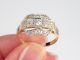 Jugendstil Damen 585 14k Gelbgold 1,  06 Ct H - Vsi Altschliff Diamant Ring,  Gr.  65 Schmuck nach Epochen Bild 10