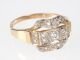 Jugendstil Damen 585 14k Gelbgold 1,  06 Ct H - Vsi Altschliff Diamant Ring,  Gr.  65 Schmuck nach Epochen Bild 2