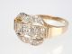 Jugendstil Damen 585 14k Gelbgold 1,  06 Ct H - Vsi Altschliff Diamant Ring,  Gr.  65 Schmuck nach Epochen Bild 4