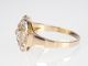 Jugendstil Damen 585 14k Gelbgold 1,  06 Ct H - Vsi Altschliff Diamant Ring,  Gr.  65 Schmuck nach Epochen Bild 5