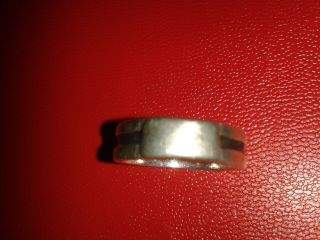 Echt Silber Ring,  Rarität Aus Afrika Mit Einlage,  Größe 53/ 54 (17 Mm) - Top Bild