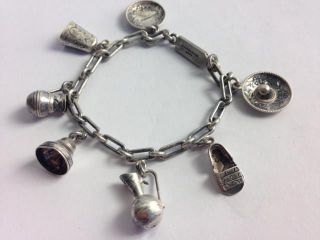 Mexico Hecna Armband Arm Kette Anhänger Charm Silber 925 Bettelarmband Bild