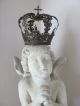 French Shabby Chic Königliche Krone Couronneroyale King Crown Antik Gold Finish Schmuck & Accessoires Bild 5