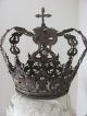 French Shabby Chic Königliche Krone Couronneroyale King Crown Antik Gold Finish Schmuck & Accessoires Bild 8