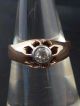 Alter,  Goldener Ring - Mit Altschliff - Diamant Besetzt - 0,  20ct - 585er Roségold Ringe Bild 1