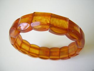 Bernstein Schmuck Armband Armkette Honig Amber Bracelet 14,  4 G 61 Bild
