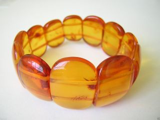 Natur Bernstein Schmuck Armband Armkette Honig Natural Amber Bracelet 17,  8 G 62 Bild