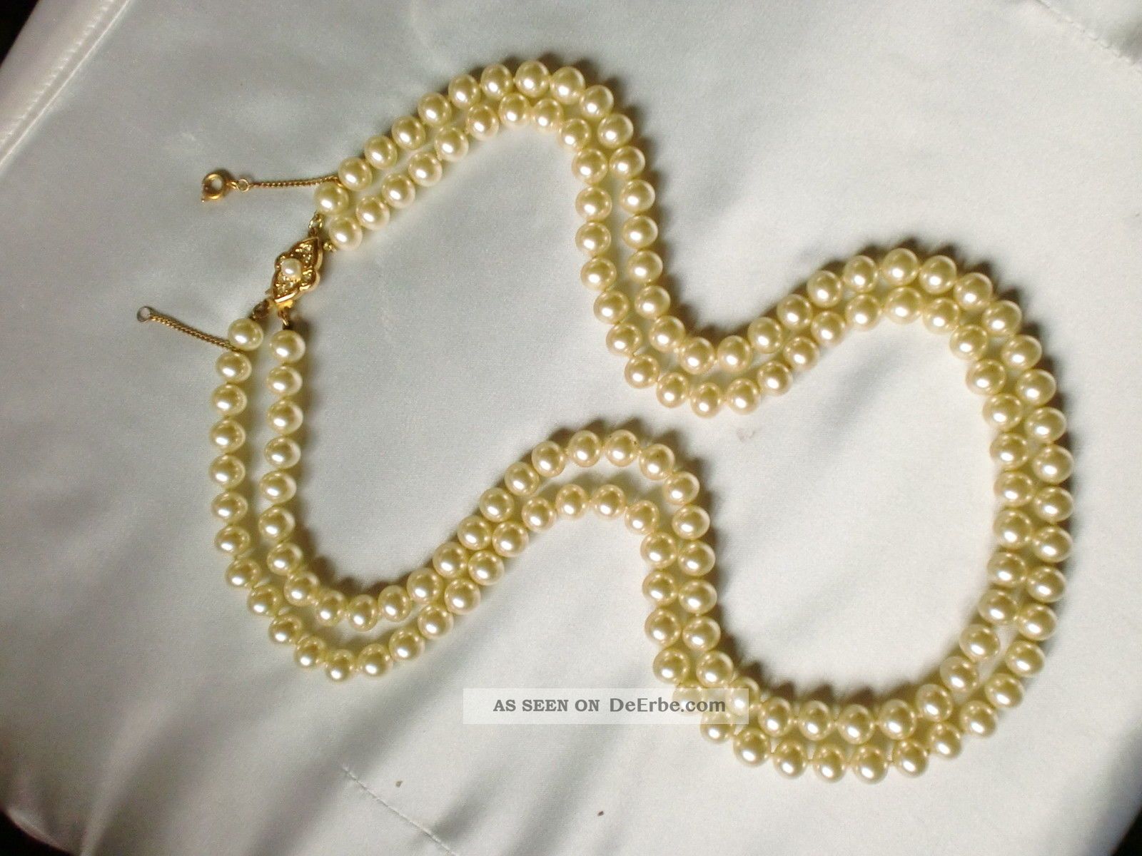 Rivelle Damen Perlenkette 40 Cm – Echte Perlen 6 Mm, 925 Sterling Silber Verschluss, Handgefertigt In Deutschland