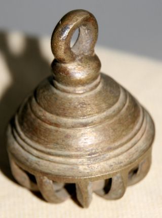 Altes Bronzeglöckchen Für Hindu - Riten Bild