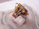 Siegelring 900 Silber 585 Gold Lapislazuli Herrenring Handarbeit Topzustand Ringe Bild 3