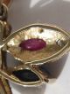 333 Gold Schmetterling Anhänger,  Kette Diamant Saphir Rubin Gelbgold Weissgold Schmuck & Accessoires Bild 9