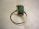 Art Deco Ring 800 Silber Mit Smaragd & Markasiten 17 Mm Ringe Bild 1