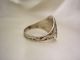 Art Deco Ring Ca 1920 800 Silber Mit Indianerkopf Stern Emaille Herrenring 19mm Ringe Bild 3