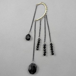 1x Punk Pin Ear Cuff Vintage Jewellery Earrings Ohrschmuck Xf152e Beads Tassels Bild