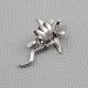 1x Pin Ear Cuff Vintage Rhinestones Earrings Ohrschmuck Xf155a Left Side Monster Schmuck & Accessoires Bild 1