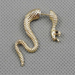1x Ear Clip Vintage Jewellery Earrings Ohrschmuck Xf179d Left Side Rattlesnake Bild