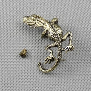 1x Ear Clip Jewellery Rhinestones Earrings Ohrschmuck Xf183b Left Side Lizard Bild