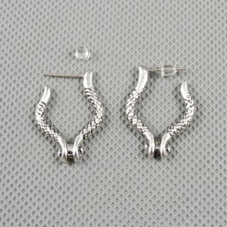 1x Pin Retro Jewellery Rhinestones Earrings Ohrschmuck Xf191a Pair Sliver Pliers Bild