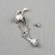 1x Pin Vintage Jewellery Rhinestones Earrings Ohrschmuck Xf196a Left Side Meteor Schmuck & Accessoires Bild 1
