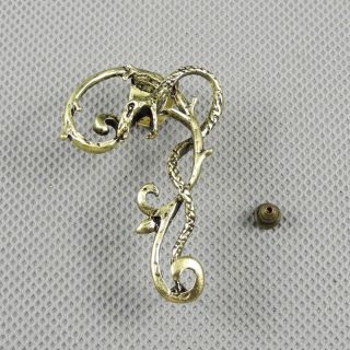 1x Punk Pin Vintage Women Rhinestones Earrings Ohrschmuck Xf198b Left Side Snake Bild