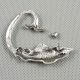 1x Pin Jewellery Nail Rhinestones Earrings Ohrschmuck Xf200a Left Side Shark Schmuck & Accessoires Bild 1