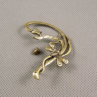 1x Jewelry Men Retro Jewellery Earrings Ohrschmuck Xf215b Left Side Dragonfly Bild