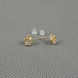 1x Punk Jewelry Ear Stud Ear Clip Vintage Earrings Ohrschmuck Xj0022 Crown Bild