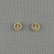 1x Jewelry Ear Stud Vintage Jewellery Earrings Ohrschmuck Xj0043 Peace Symbol Schmuck & Accessoires Bild 1