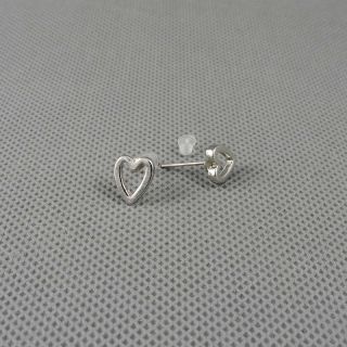 1x Punk Jewelry Ear Stud Jewellery Nail Earrings Ohrschmuck Xj0069 Peach Heart Bild