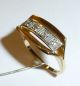Ring 585 Gold Antik Spätes Art Deco 4 Diamanten Ca.  0,  20 Ct.  Gr.  56 - 57=18,  8 - 18,  1 Ringe Bild 4