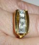Ring 585 Gold Antik Spätes Art Deco 4 Diamanten Ca.  0,  20 Ct.  Gr.  56 - 57=18,  8 - 18,  1 Ringe Bild 5