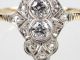 Jugendstil Damen 585 14k Weiß Rosegold 0,  44 Ct Diamant Diamantrose Ring,  Größe 56 Schmuck nach Epochen Bild 4