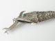 Antiker Silber Anhänger Fisch Koi Beweglich.  Parfum Fisch Gliederfisch Riechdose Schmuck & Accessoires Bild 3
