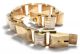Streamline Moderne: 585 Weißgold & Gelbgold Armband Gold Art Déco Retro Bracelet Schmuck & Accessoires Bild 1