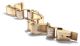 Streamline Moderne: 585 Weißgold & Gelbgold Armband Gold Art Déco Retro Bracelet Schmuck & Accessoires Bild 4