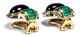 Hochfeine Saphir & Smaragd Clips In 750er Gold,  Ohrringe / 18k Emerald Sapphire Schmuck & Accessoires Bild 5
