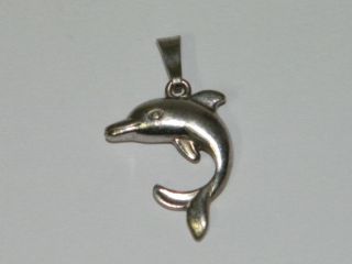Kleiner Delphin Anhänger,  Silber 925er,  Damen,  Kinder,  Mädchen,  Halls Ketten Bild