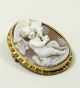 Ganymed Mit Dem Adler Des Zeus Antike Gemme Brosche 585 Gold Um 1860 Cameo Broschen Bild 4
