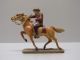 Elastolin Figuren Omh Konvolut Aus Speicherfund Indianer Cowboy Pferde Gemarkt Gefertigt vor 1945 Bild 2