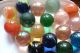 25 Alte Kleine Glasmurmeln,  Marbles,  Klicker Verschiedene Ausführungen Antikspielzeug Bild 1