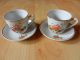 Puppenstube Kinder Geschirr Kaffeetassen Tasse 2 Stück Ca.  70er Jahre Porzellan Nostalgieware, nach 1970 Bild 1