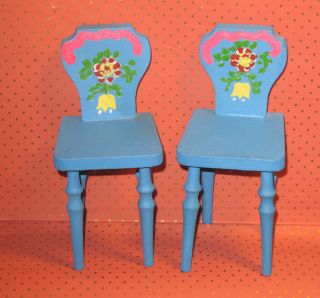 Konvolut Stühle Bauernmöbel Puppenhaus Puppenstube Puppenmöbel Stuhl F.  Püppchen Bild
