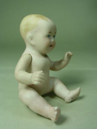 P553/ Puppenstuben Puppe Porzellan Baby Um 1915 Ca.  11 Cm. Bild