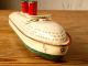 Arnold Ozeandampfer 26 Cm Mit Uhrwerk 50er Jahre Blechspielzeug Schiff Original, gefertigt 1945-1970 Bild 3
