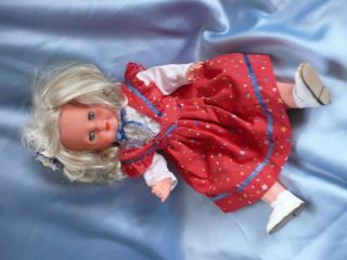 Süße Alte Puppe Nachlass,  Mit Kleidung Und Mamastimme Blaue Augen 46 Bild