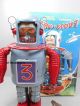 Blechroboter Astro Scout 22 Cm.  Ovp Roboter Aus Blech Blechspielzeug Ms 399 Gefertigt nach 1970 Bild 4