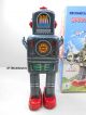 Blechroboter Space Man 19 Cm.  Ovp Roboter Aus Blech Blechspielzeug Ms 439 Gefertigt nach 1970 Bild 2