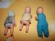 Puppenstuben - Puppen - - 3 Stück.  Bodenfund Original, gefertigt vor 1970 Bild 1
