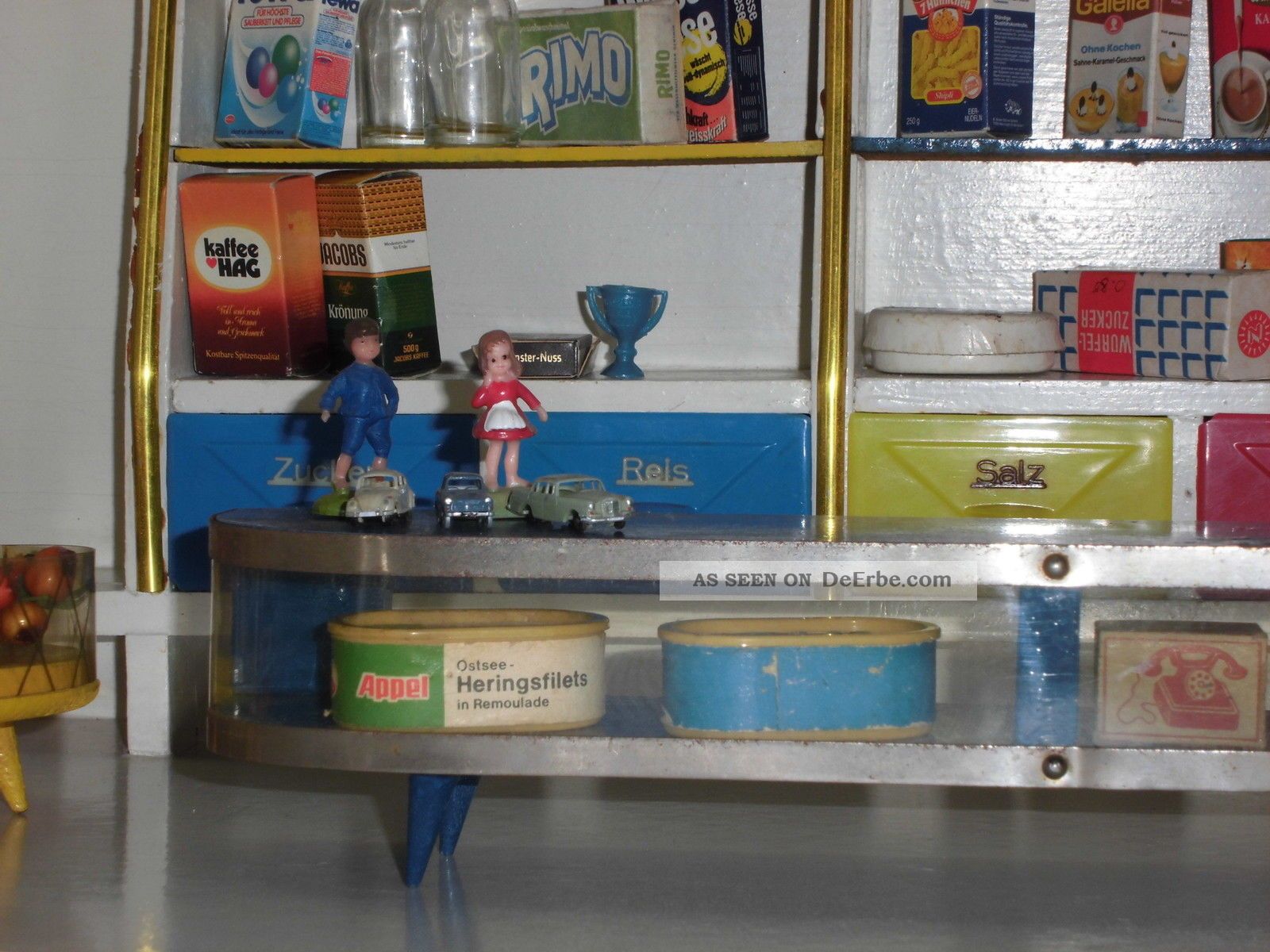Alter Tischkaufmannsladen Der 50er - 60er Jahre 1960-1969 Bild
