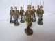 Lineol Elastolin 7 Deutsche Soldaten Und 1 Offizier In Marsch Von Elastolin Top Elastolin & Lineol Bild 1